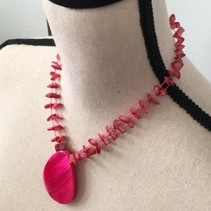 EUC Coldwater Creek bright pink shell